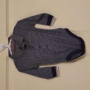 Primark Navy and White Striped Baby Bodysuit